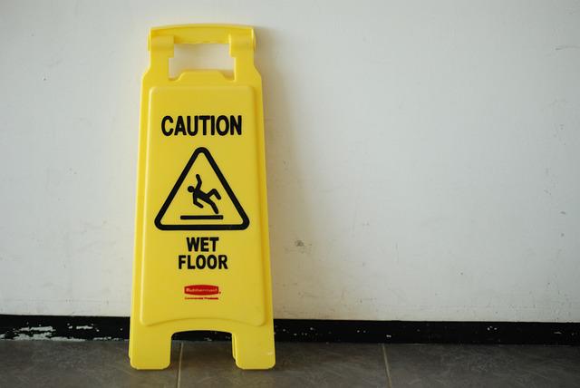 Wet floor sign